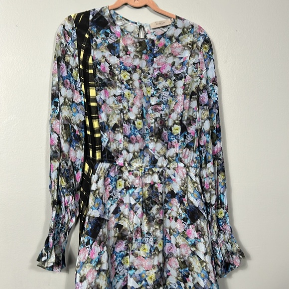Preen Line floral & check dress knee length size small- like new - Picture 5 of 16